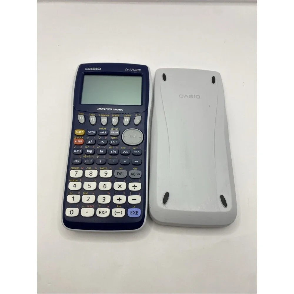 Casio fx-9750GII Graphing Calculator – Tested & Working – Clean with Cover
